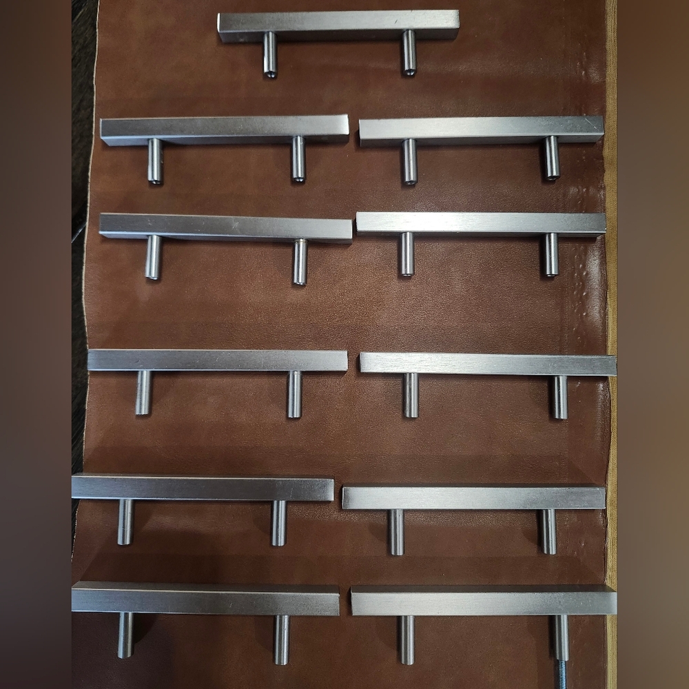Liberty Square Bar 5 1/16" Matte Satin Nickel Drawer Pulls PREOWNED